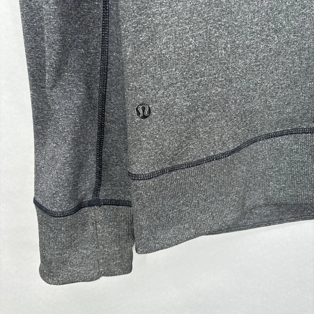 Lululemon‎ Jacket Mens 2XL Full Zip Pockets Gray Shift Running Workout Mock XXL